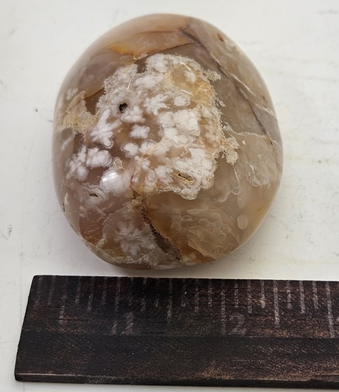 Natural Flower Agate Stand Up - 3