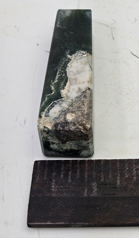 Moss Agate 4 sided Polished Tower Point - 4
