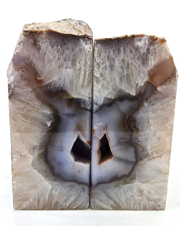 Fabulous Agate Bookends w/ Geode Pockets (1 of 5)