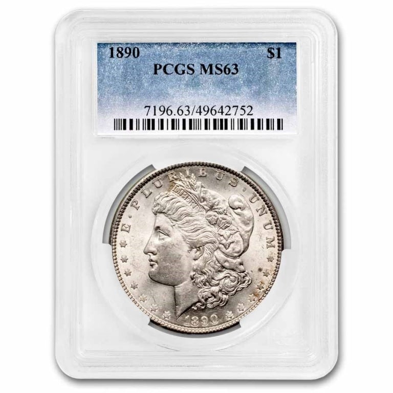 1890 MS 63 PCGS Morgan Silver Dollar: Items are as shown in image - grade and date are exact- Due to the fact that we have multiples of these items -Winning bidder may not receive exact serial numbers shown in 