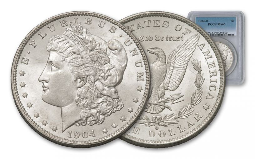 1904 O MS 63 PCGS Morgan Silver Dollar: Items are as shown in image - grade and date are exact- Due to the fact that we have multiples of these items -Winning bidder may not receive exact serial numbers shown in image. Pleasereviewtheentire