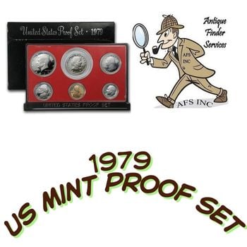 1979 US Mint Proof Set - w/ SBA $1: Item will have mint issued US Mint Coins -Due to the fact that we have more than one of these items - You may not receive the exact set in the image - But will receive US mint issued