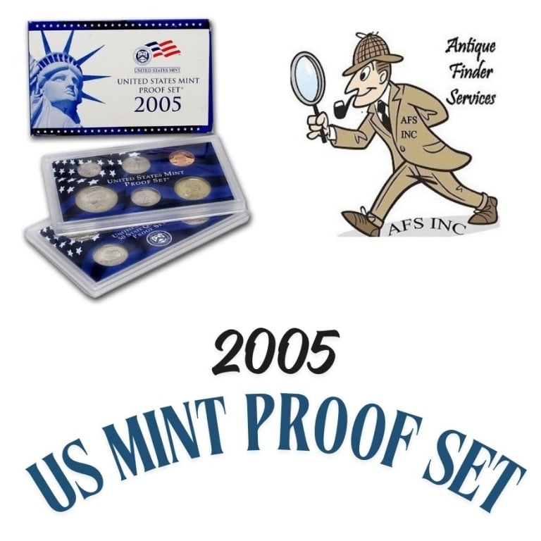 2005 US Mint Proof Set in OMP: Item will have mint issued US Mint Coins -Due to the fact that we have more than one of these items - You may not receive the exact set in the image - But will receive US mint issued