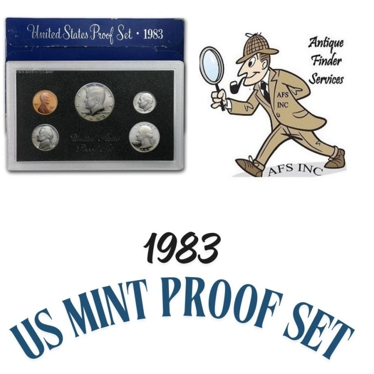 1983 US Mint Proof Set in OMP: Item will have mint issued US Mint Coins -Due to the fact that we have more than one of these items - You may not receive the exact set in the image - But will receive US mint issued coins - Never in