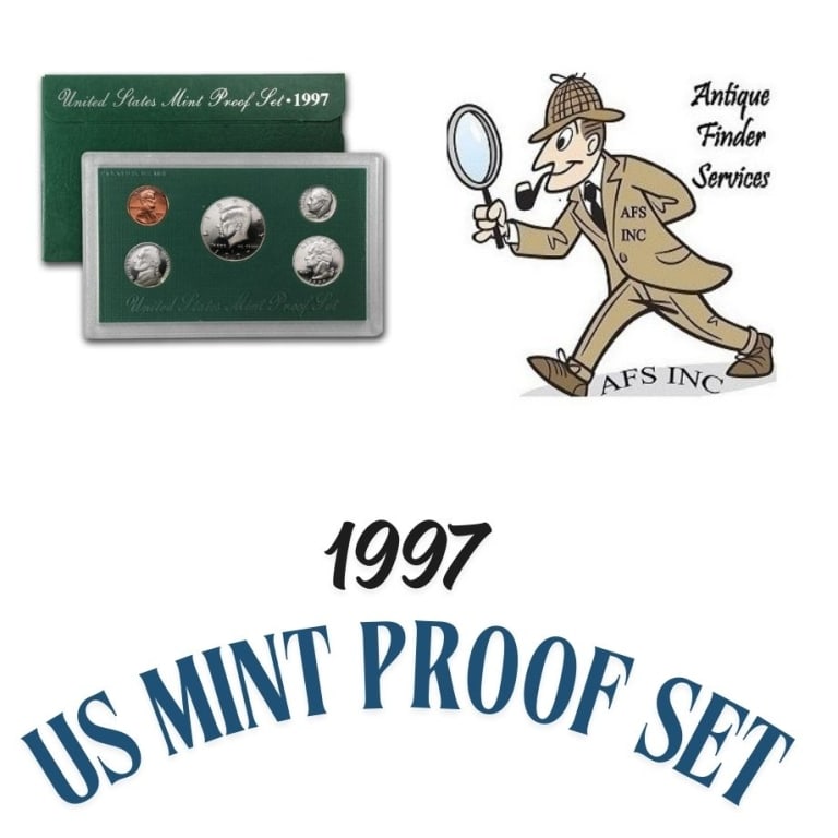 1997 US Mint Proof Set in OMP: Item will have mint issued US Mint Coins -Due to the fact that we have more than one of these items - You may not receive the exact set in the image - But will receive US mint issued coins - Never in