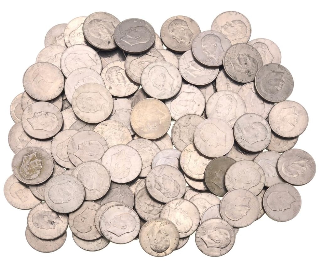 (120) 1971-78 IKE Dollars Random Dates: Items are as shown in the image and described in the title - Please note that we have more than one of these items and the exact item in the image may not be the item you recieve. Winning