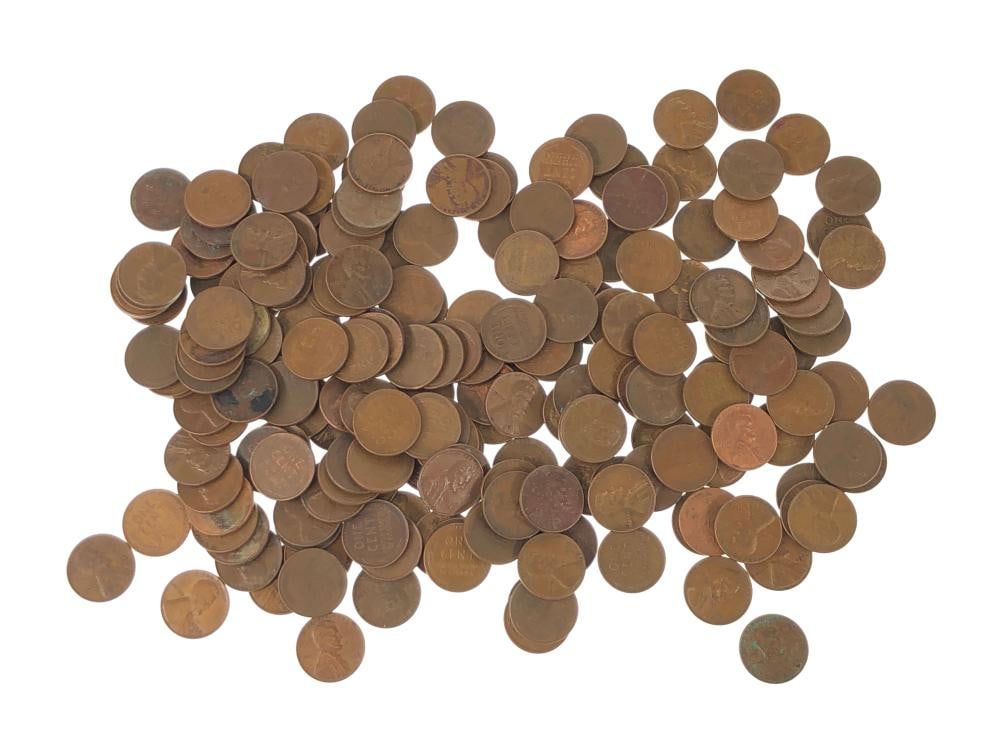 (160) Random Date/Grade Wheat Cents: Items are as shown in the image and described in the title - Please note tht we have more than one of these items and the exact item in the image may not be the item you recieve. Winning