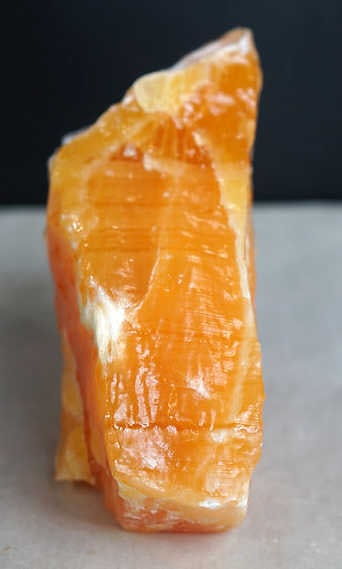 LARGE Orange Calcite Natural Specimen: 7xx4x3 approx- 3.5 lbs- Items are the exact items in the image - Please review the entire terms and conditions prior to placing any bids - Any bid is an agreement to all