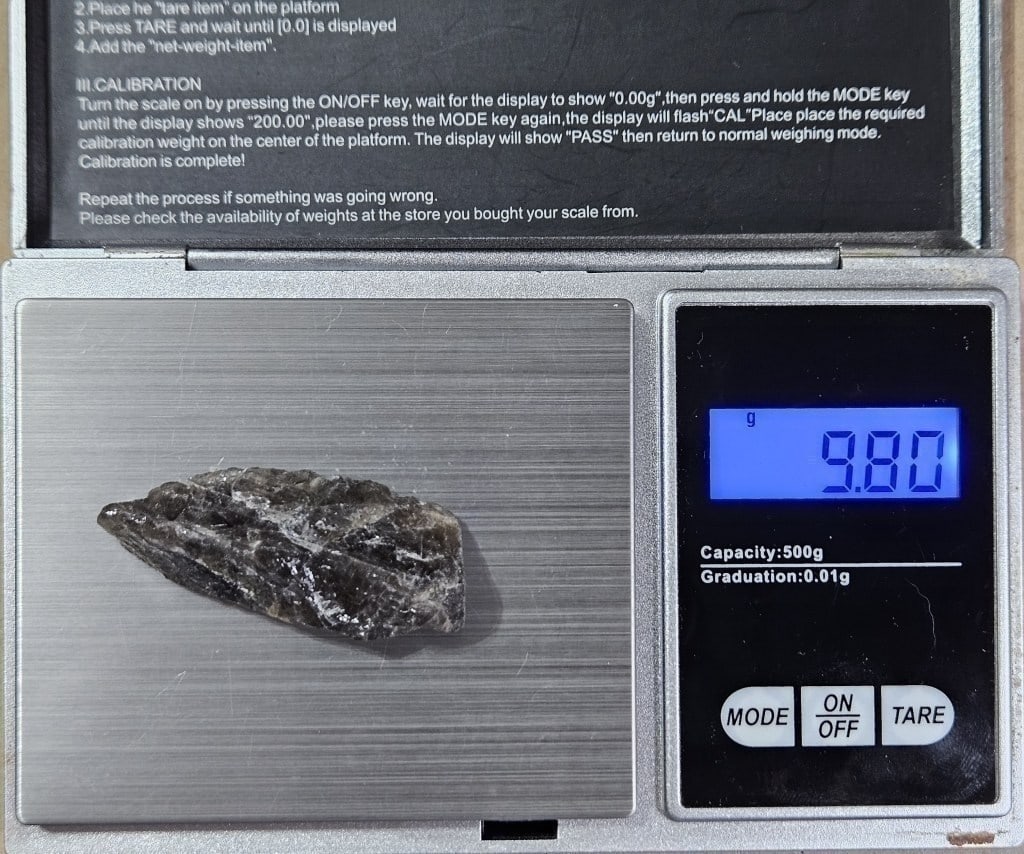 9.8 gram Smokey Quartz Rough - 3