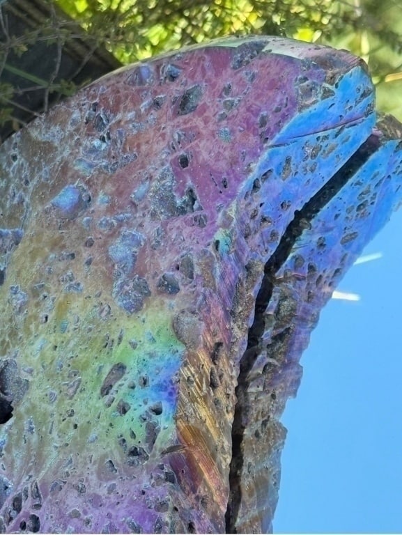 Demi Lune Titanium Aura Quartz Specimen - 2
