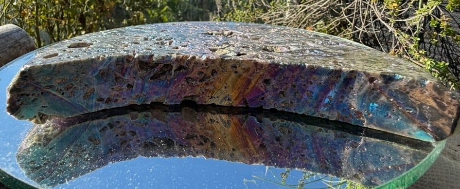 Demi Lune Titanium Aura Quartz Specimen - 5