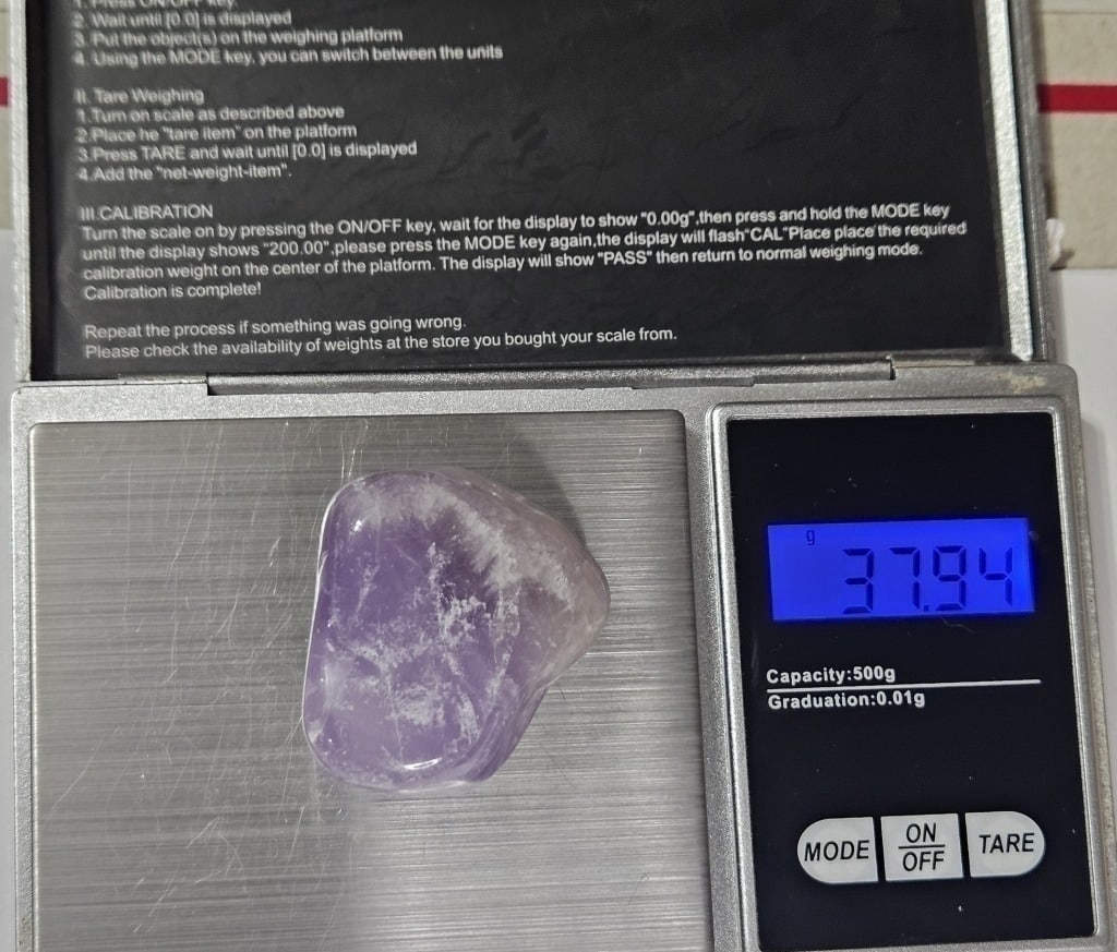 37.94 gram Amethyst Tumbled Stone - 3