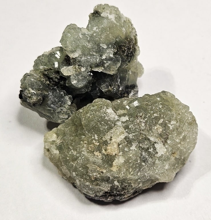 23.05 gram Quality Prehnite Clusters Lot: Item is the item in the image - Bidder is responsible for all value and grade determination - Please review all terms and conditions prior to placing any bids- All bids are an agreementtoallterms-