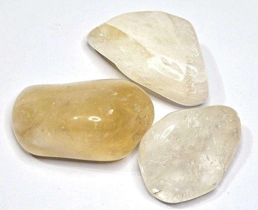 20.89 gram Natural Citrine Tumbles: Item is the exact item in the image - Bidder is responsible for all value and grade determination