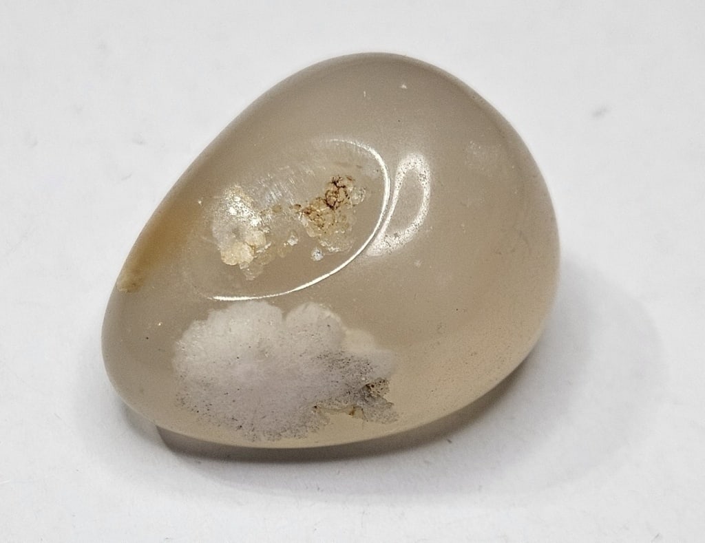 11 gram Tumbled Flower Agate Palm Stone - 2