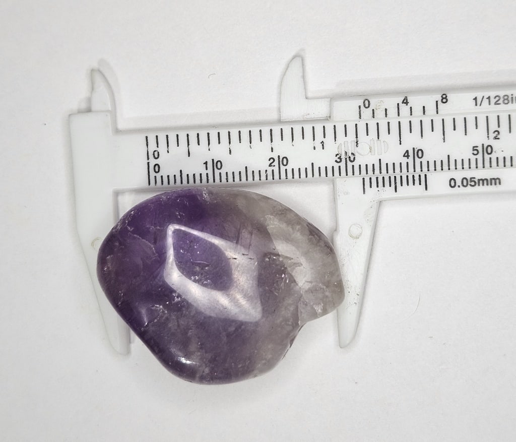 25 gram Natural Amethyst Tumbled Stone - 4