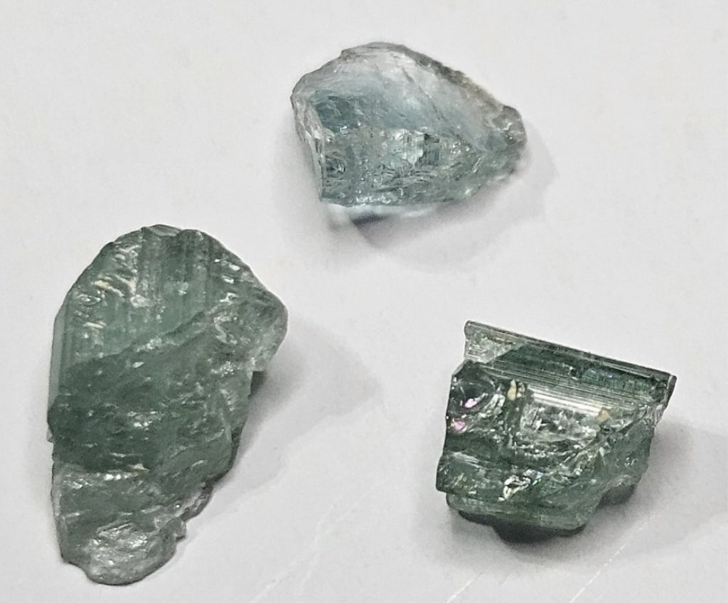 6.10 tcw. Gem Grade Blue Green Tourmaline Lot (1 of 2)