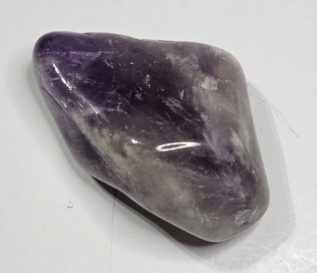 26.29 gram Natural Amethyst Tumble Stone: Item is the exact item in the image - Bidder is responsible for all value and grade determination