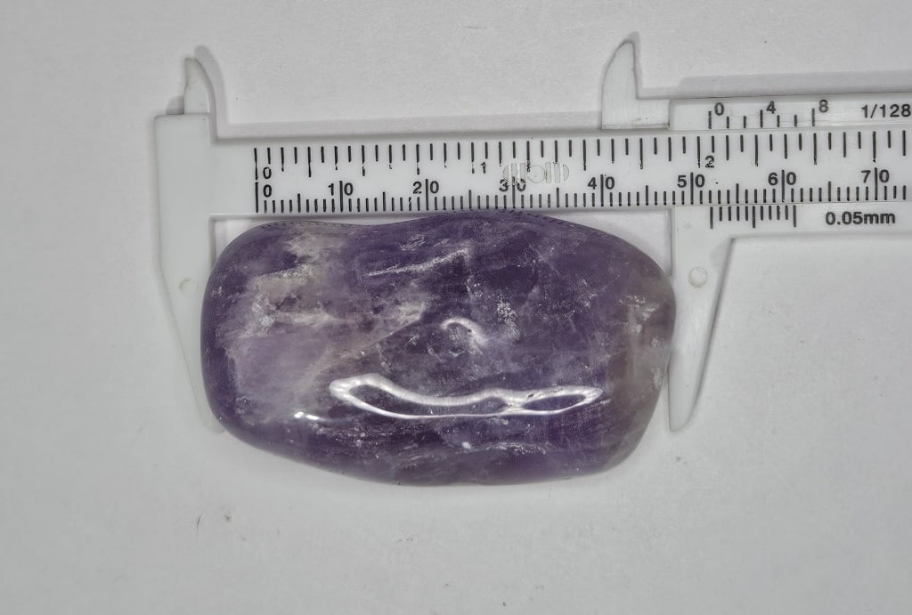 46.25 gram Large Tumbled Amethyst Stone - 3