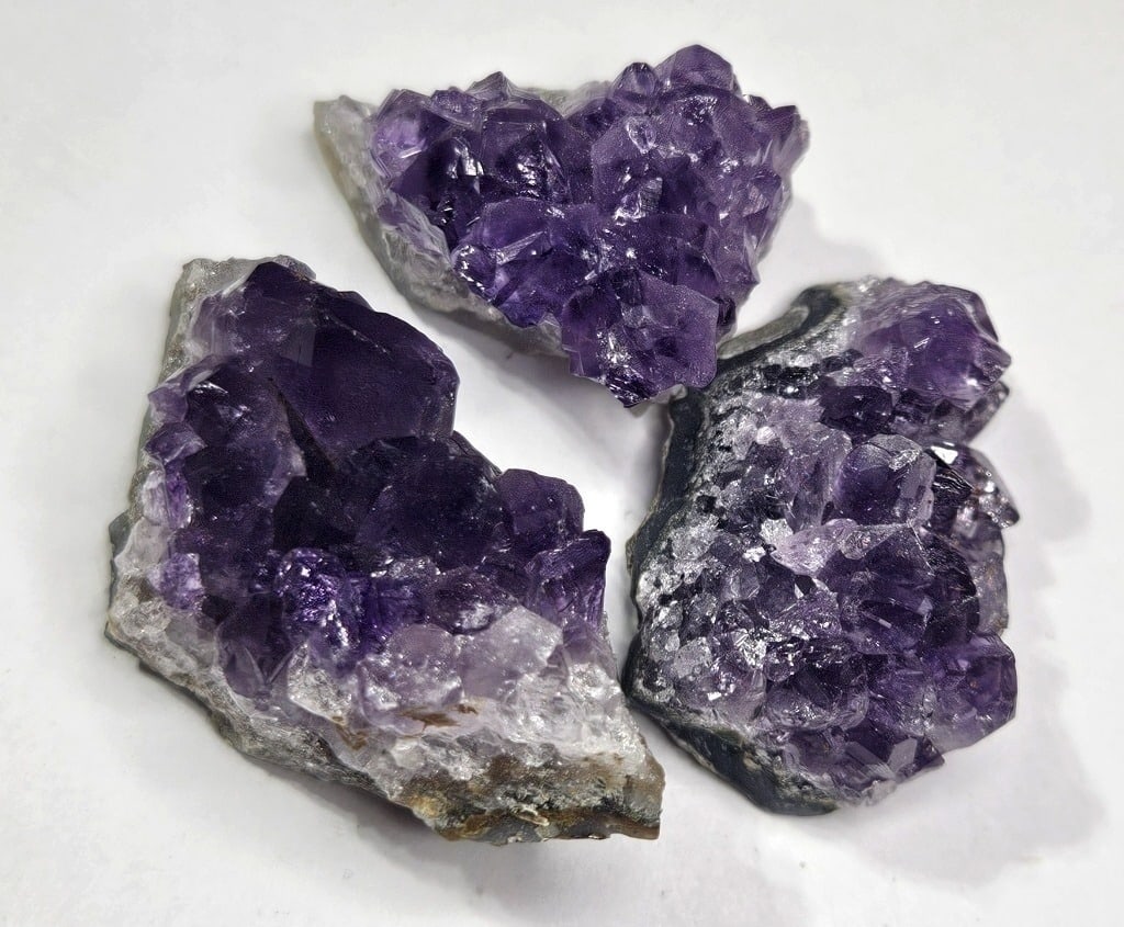 68.26 gram Uruguay Amethyst Cluster Geodes: Item is the item in the image - Bidder is responsible for all value and grade determination - Please review all terms and conditions prior to placing any bids- All bids are an agreementtoallterms-