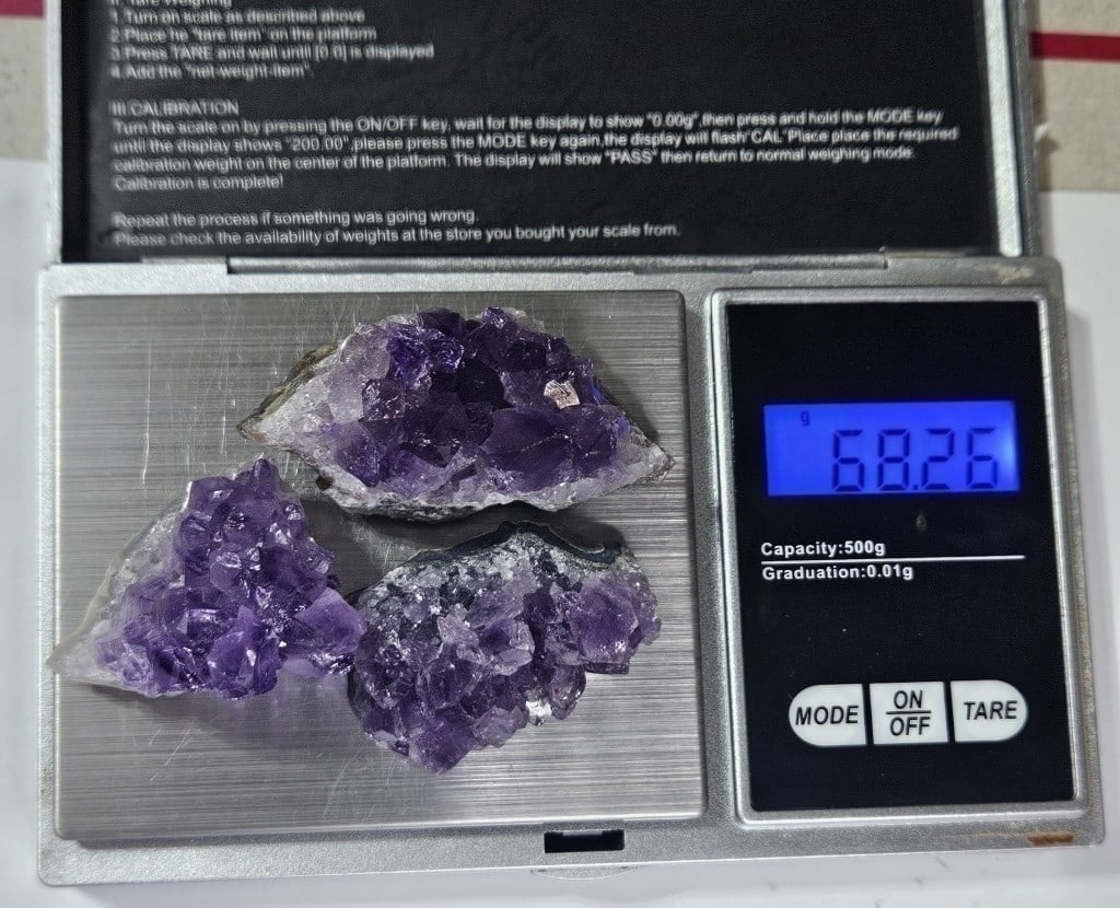 68.26 gram Uruguay Amethyst Cluster Geodes - 4