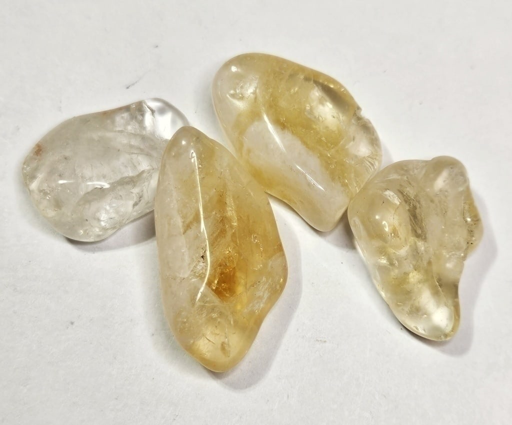 31.28 gram Natural Citrine Tumbled Stone Lot (1 of 4)