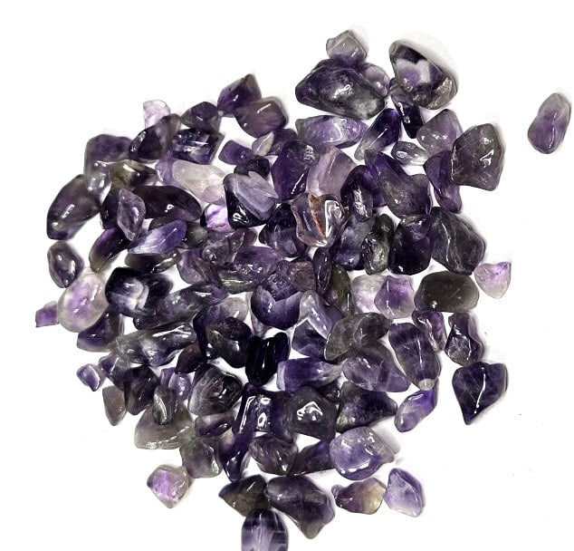 26.53 gram Natural Amethyst Tumbled Chips: Item is the item in the image - Bidder is responsible for all value and grade determination - Please review all terms and conditions prior to placing any bids- All bids are an agreementtoallterms-