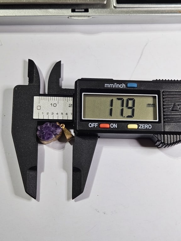 Uruguay Amethyst Gold Plated Pendant - 3