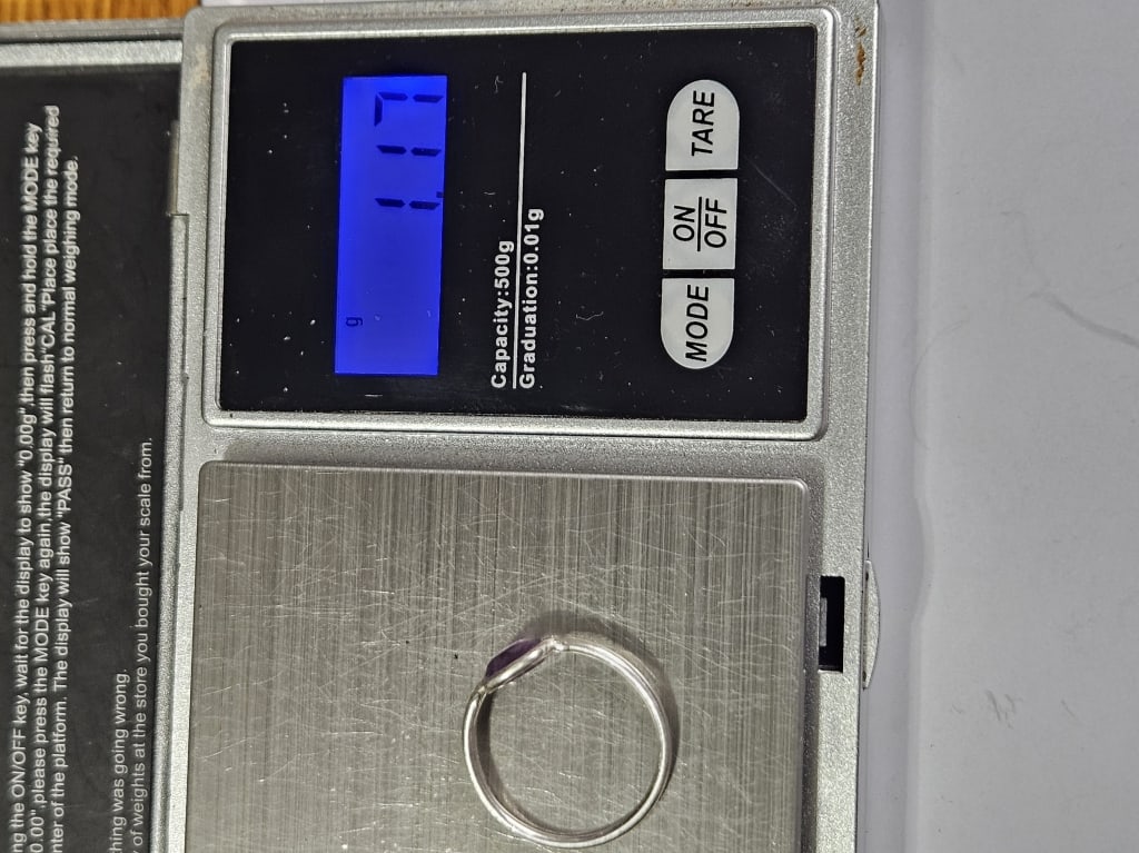 Sterling Silver Amethyst Ring - 4