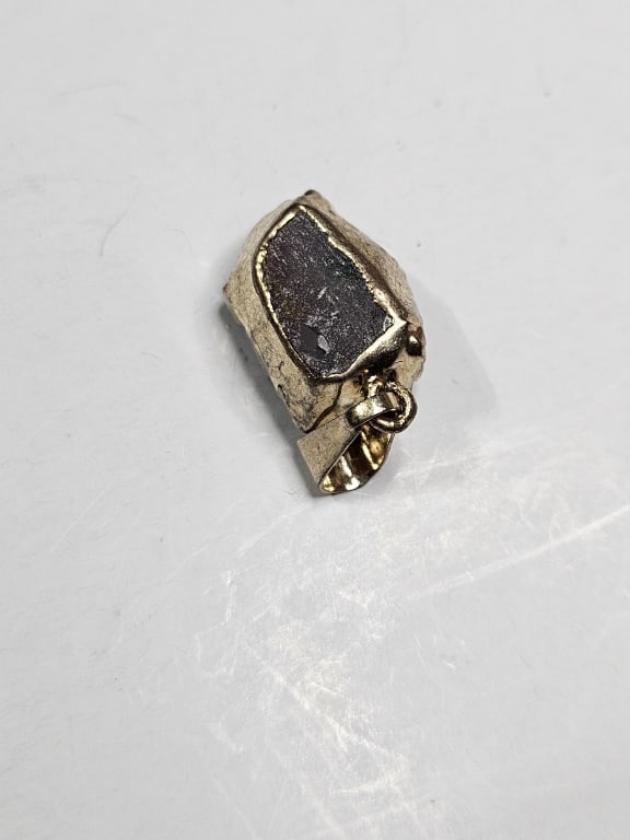 High Grade Amethyst Pendant Gold Plated - 2