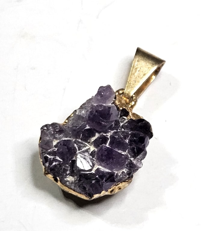 Amethyst Gold Plated Pendant (1 of 4)