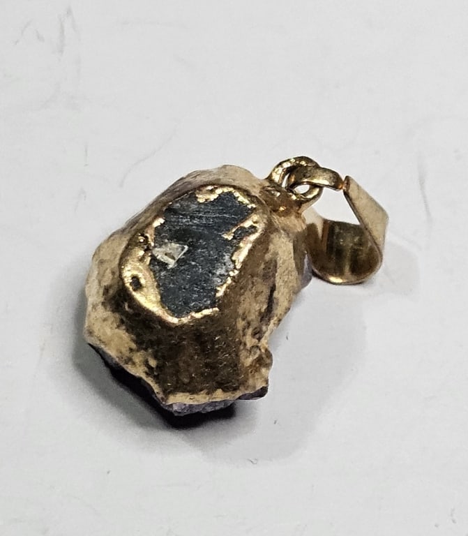 Amethyst Gold Plated Pendant - 2