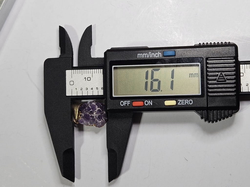 Amethyst Gold Plated Pendant - 3