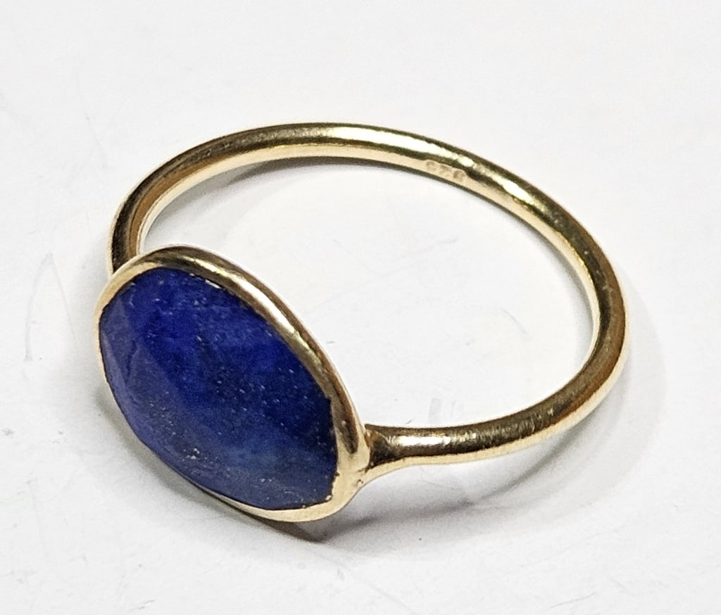 G/P Sterling Silver Lapis Lazulli Ring: Item is the exact item in the image- Bidder is responsible for all value and grade dtermination - Please review all terms and conditions prior to placing any bids-