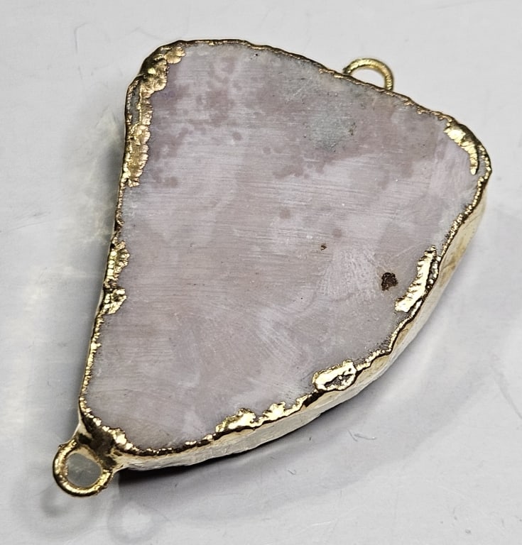 Druzy Pendant Gold Plated - 2
