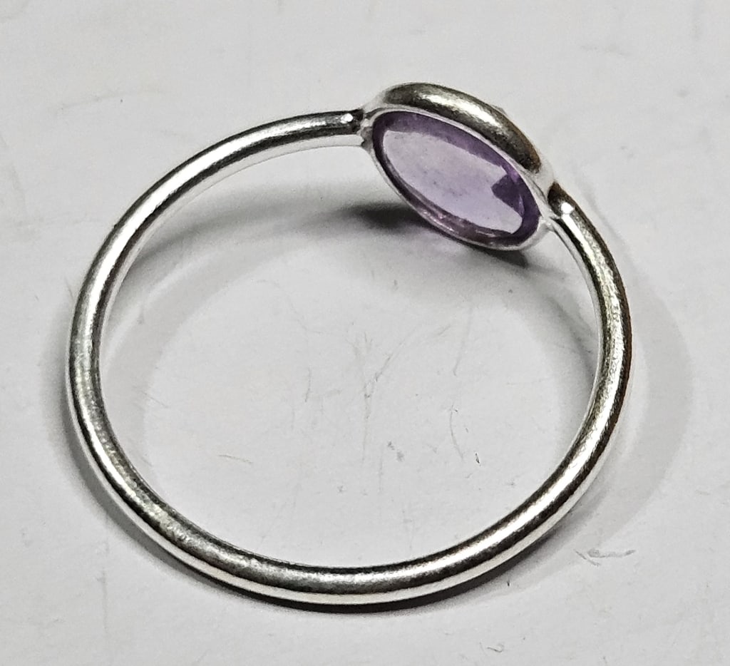 Sterling Silver Amethyst Ring - 2
