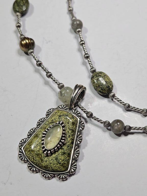 WOW~ C. Pollack Designer Jasper Necklace - 2