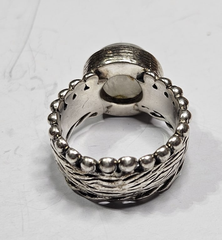 Sterling Silver Moonstone Ring - 2