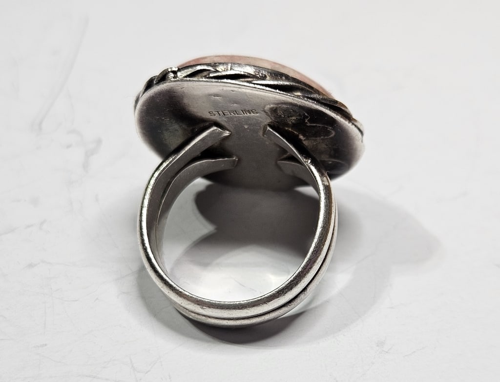 Sterling Silver Rhodochrosite RIng - 2
