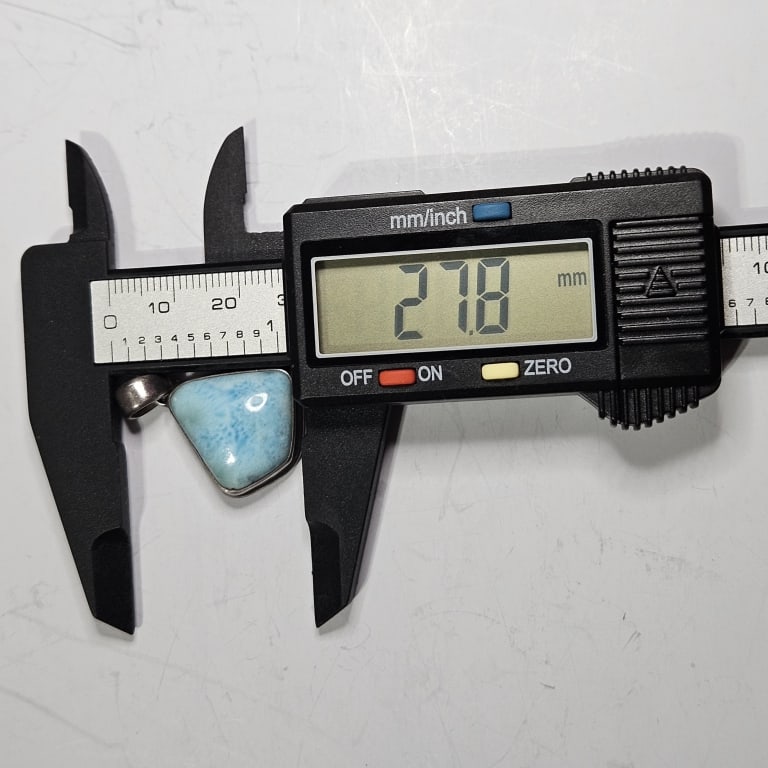 Sterling Silver Larimar Pendant - 3