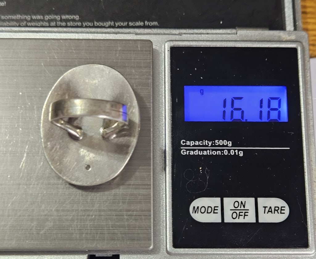 Sterling Silver Carved Shell Cameo Ring - 4