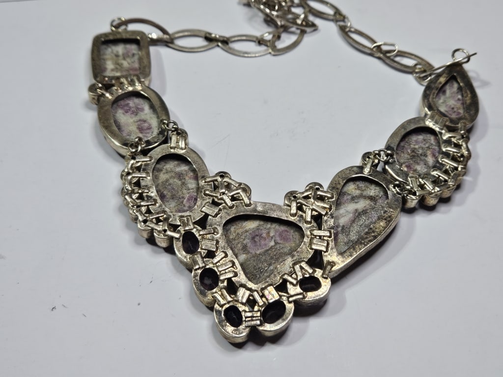 Monumental Ruby/Zoisite & Amethyst Necklace - 4