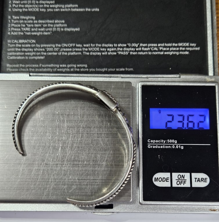 Sterling Silver Pink Opal Bracelet - 4