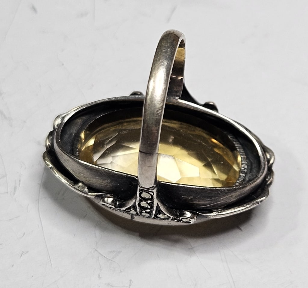 High Grade Citrine Ring in Sterling Silver - 2