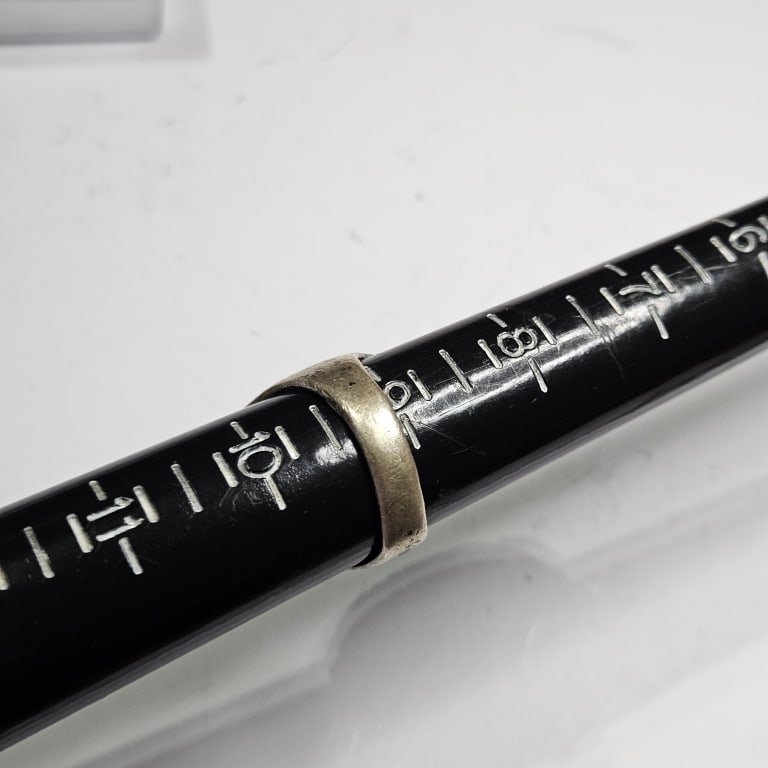 Large Heavy Antique Turquoise Sterling Ring - 3