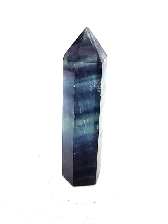4 inch Tall Rainbow Flourite Tower Point (1 of 5)