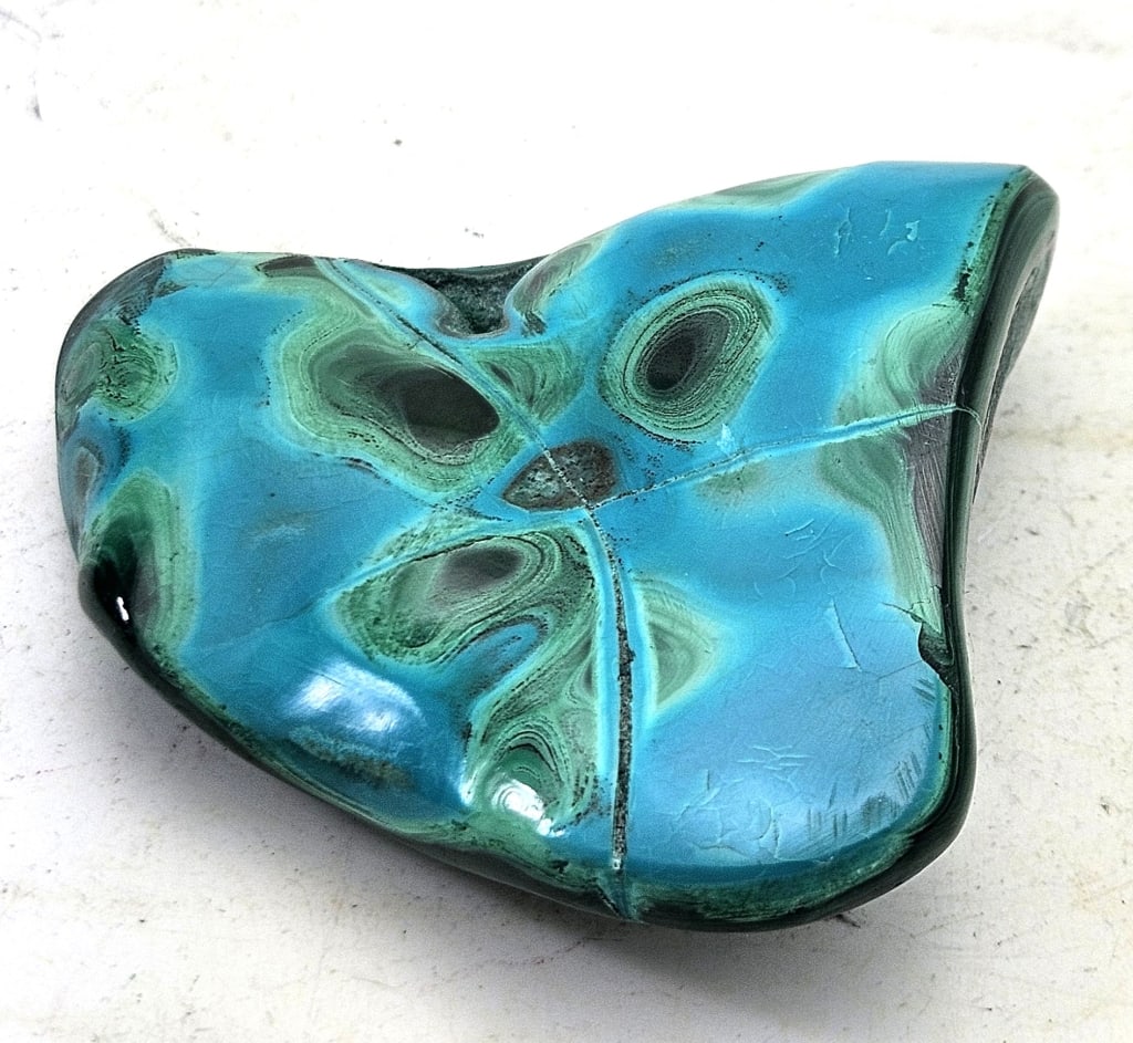 53.5 gram Natural Chrysocolla/Malachite Specimen: Item is the exact item in the image- Bidder is responsible for all value and grade dtermination - Please review all terms and conditions prior to placing any bids-