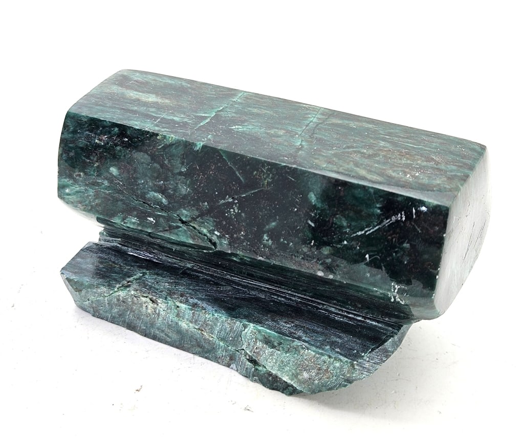 328 gram Natural Jadeite Terminated Specimen: Item is the exact item in the image- Bidder is responsible for all value and grade dtermination - Please review all terms and conditions prior to placing any bids-