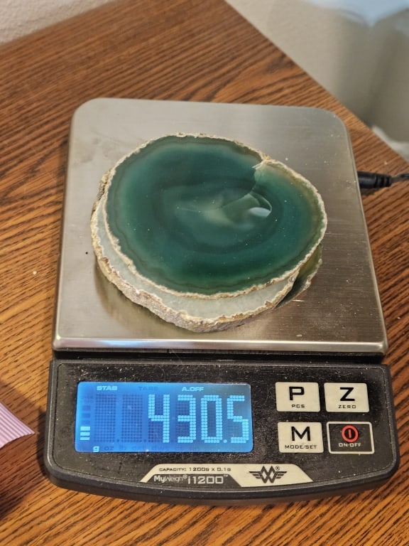 (4) Natural Agate Slabs Coaster Set - 4