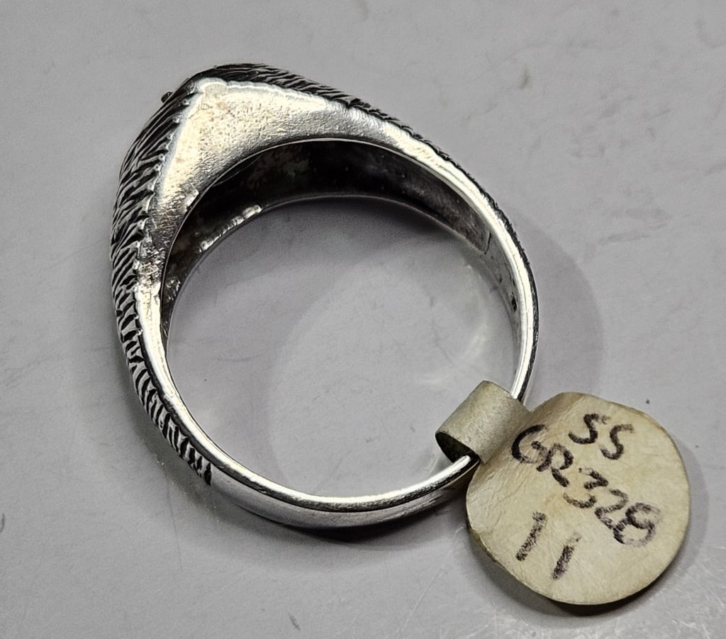 Sterling Silver Mt. St. Helens Obsidianite RIng - 2